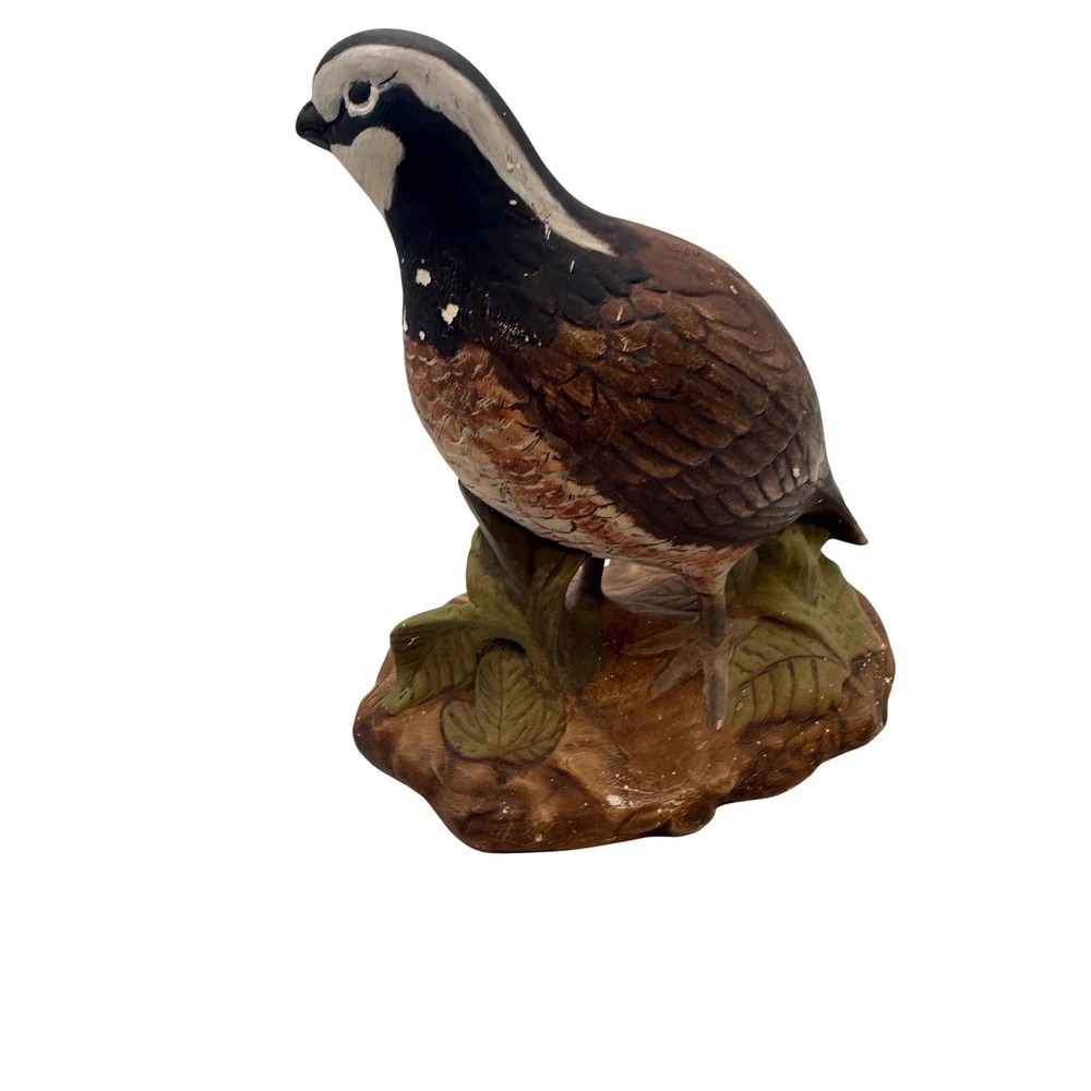 Vintage Holland Mold Ceramic Quail Bird Figurine Statue, Berny Ingram June 1976